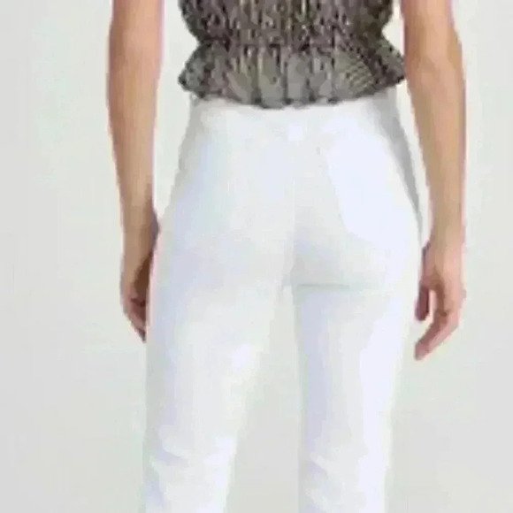 NEW RAG & Bone Casey High-Rise Ankle Cropped Flare White Size 29 - Picture 2 of 10